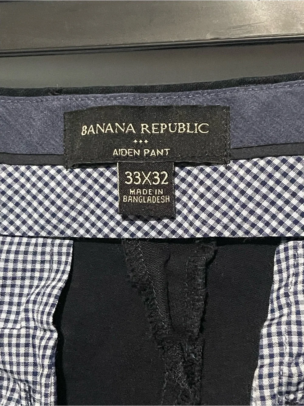 Banana Republic Pants Men’s Sz 33x32 Aiden Pant Blue Stretch Brushed Modal Blend